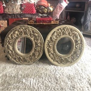 ROUND RUSTIC STYLE WALL DECOR MIRRORS